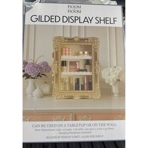 Gilded Display Shelf Five Below TikTok Viral Gold Brand New Room2Room
